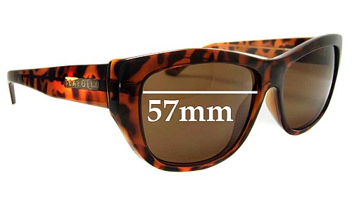 Sunglass Fix Replacement Lenses for Seafolly Ginger - 57mm Wide 