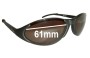 Sunglass Fix Replacement Lenses for Smith Slide 01 - 61mm Wide 