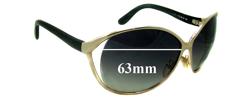 Sunglass Fix Replacement Lenses for Tom Ford Yvette TF89 - 63mm Wide