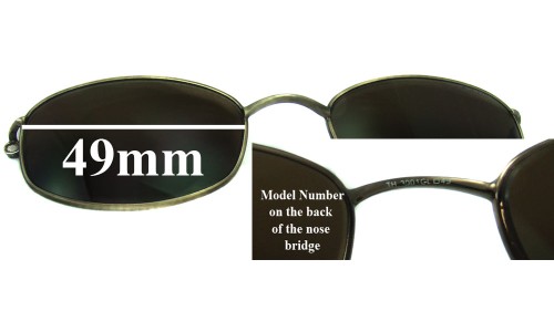 Sunglass Fix Replacement Lenses for Tommy Hilfiger TH 3001 Clip On - 49mm Wide 