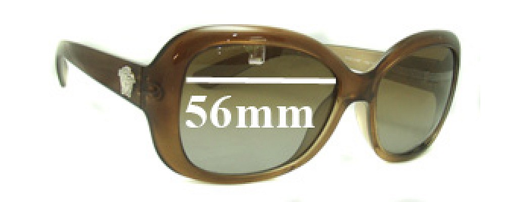 Sunglass Fix Replacement Lenses for Versace MOD 4187 - 56mm Wide