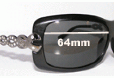 Versace MOD 4070-B Replacement Sunglass Lenses - 64mm Wide 