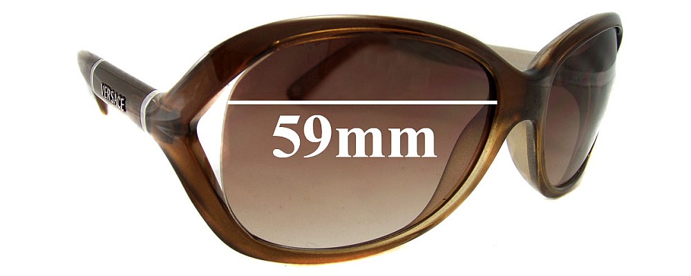 Sunglass Fix Replacement Lenses for Versace MOD 4186 - 59mm Wide