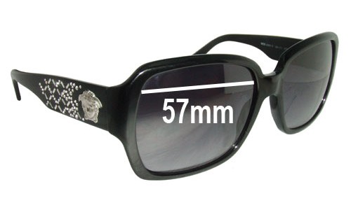 Sunglass Fix Replacement Lenses for Versace MOD 4204-B - 57mm Wide 