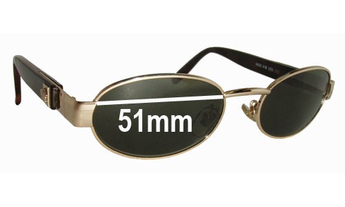 Sunglass Fix Replacement Lenses for Versace MOD X18 - 51mm Wide 