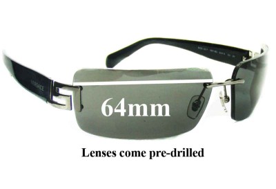 Versace MOD 2017 Replacement Lenses 64mm wide 
