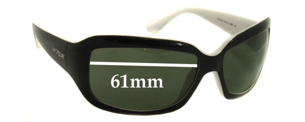Sunglass Fix Replacement Lenses for Vogue VO2473-S - 61mm Wide