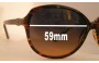 Sunglass Fix Replacement Lenses for Von Zipper Jezebel - 59mm Wide 