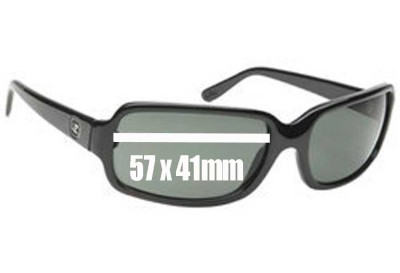 Von Zipper Lita Replacement Sunglass Lenses - 57mm wide by 41mm tall 