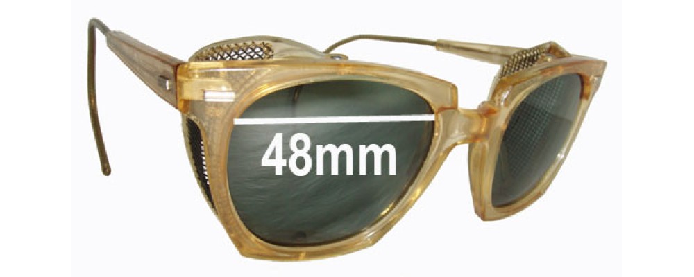 Willson 6 3/4 Safety Glasses New Sunglass Lenses - 48mm Wide Lens