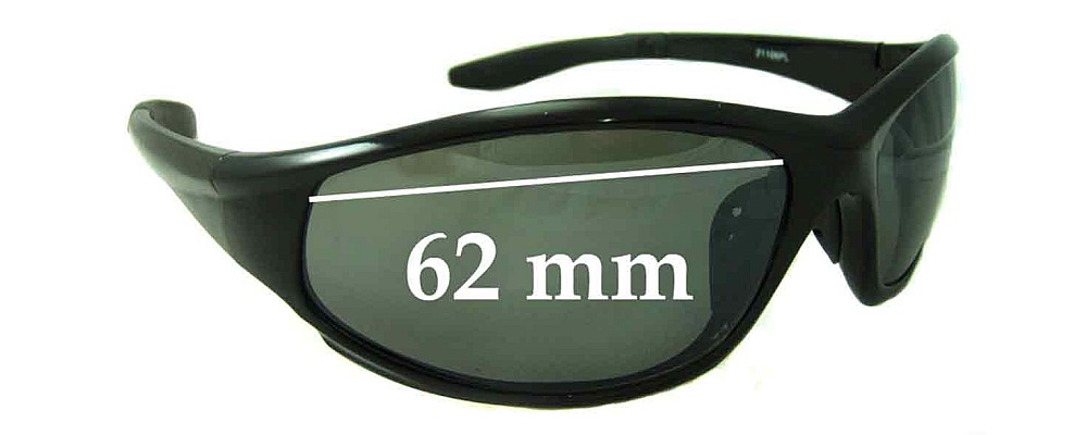 Sunglass Fix Replacement Lenses for Unbranded 21106PL - 62mm Wide