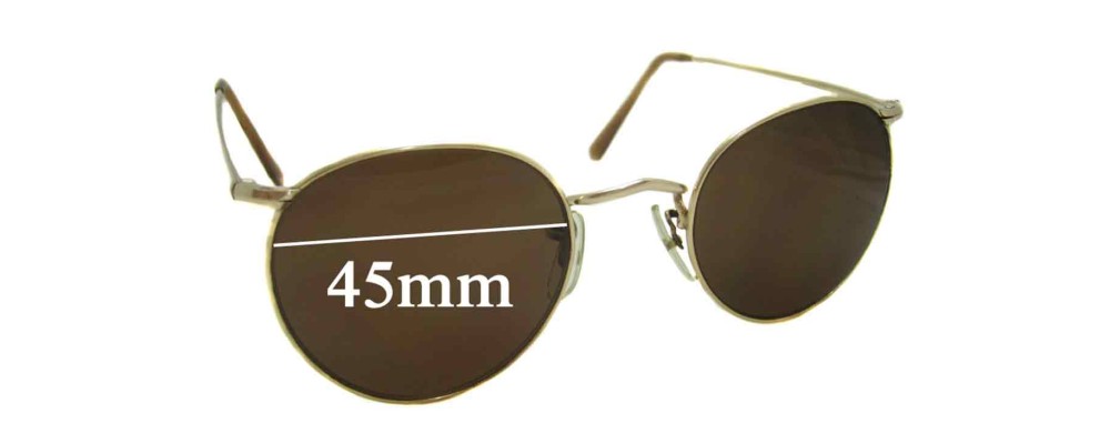 Algha 20 Vintage Replacement Sunglass Lenses - 45mm Wide