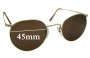 Sunglass Fix Replacement Lenses for Algha 20 Vintage - 45mm Wide 