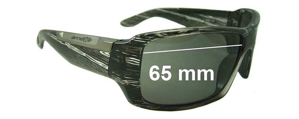 Sunglass Fix Replacement Lenses for Arnette Big Deal AN4168 - 65mm Wide