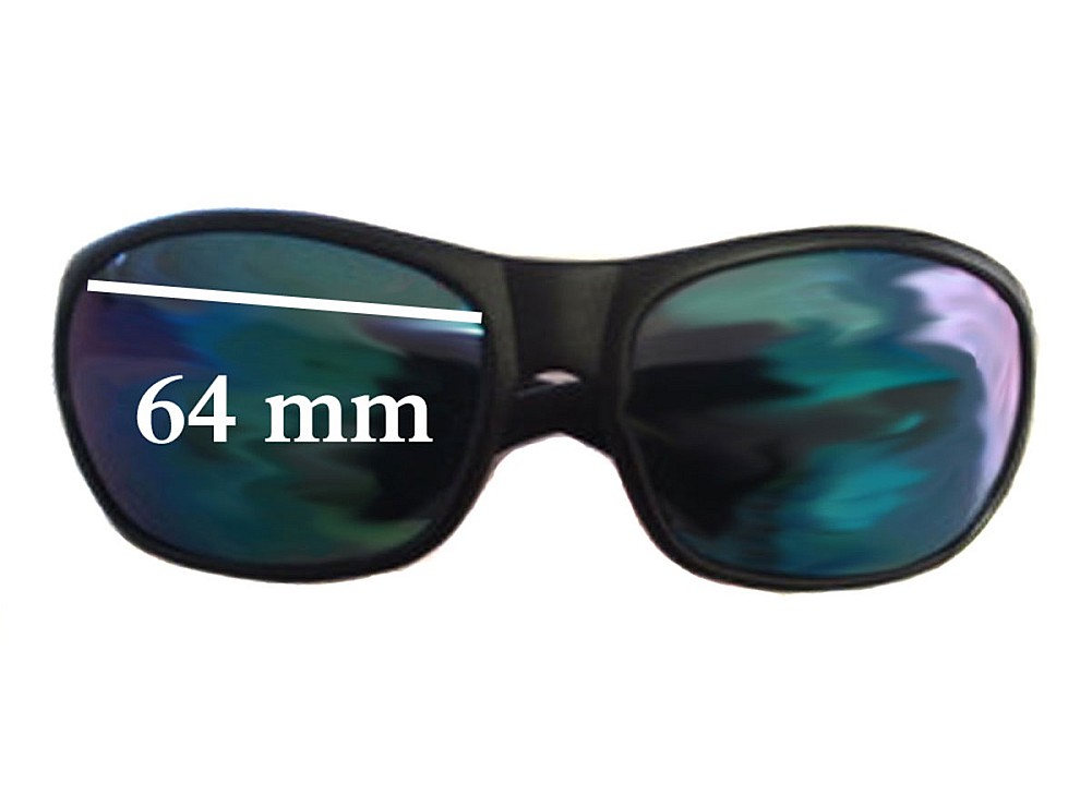 Sunglass Fix Lentilles de Remplacement pour Bolle Tiger Snake - 64mm Wide Sunglass Fix Lentilles de Remplacement pour Bolle Tiger Snake - 64mm Wide