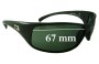 Sunglass Fix Replacement Lenses for Bolle Recoil - 67mm Wide 