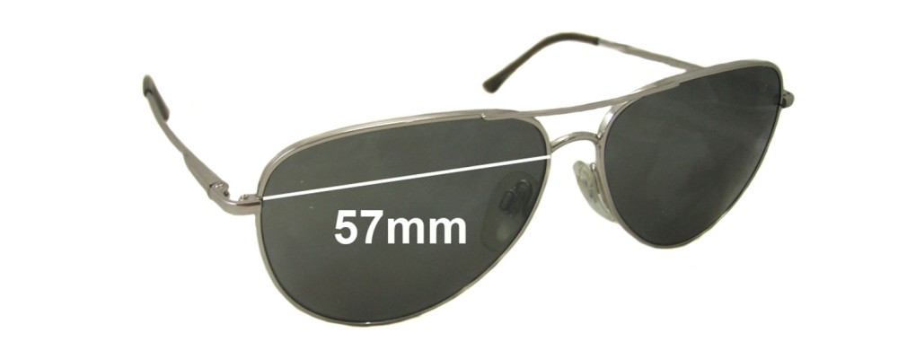 Sunglass Fix Replacement Lenses for Bvlgari 547 - 57mm Wide