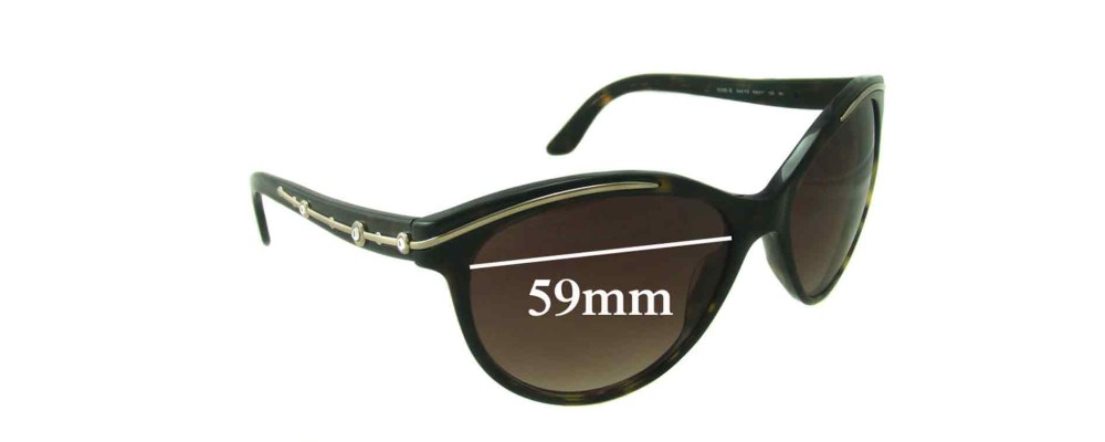 Sunglass Fix Replacement Lenses for Bvlgari 8088-B - 59mm Wide