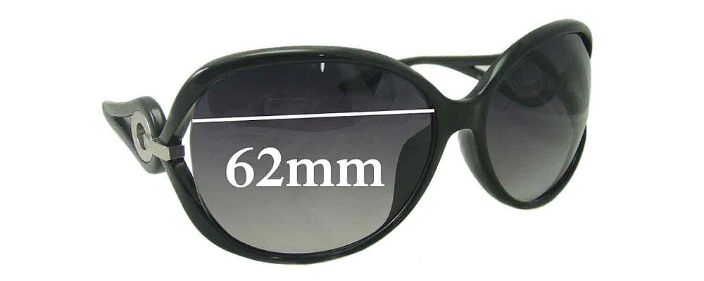 Sunglass Fix Replacement Lenses for Christian Dior Volute - 62mm Wide