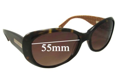 Coach S438 Kendall Replacement Lenses 55mm wide 