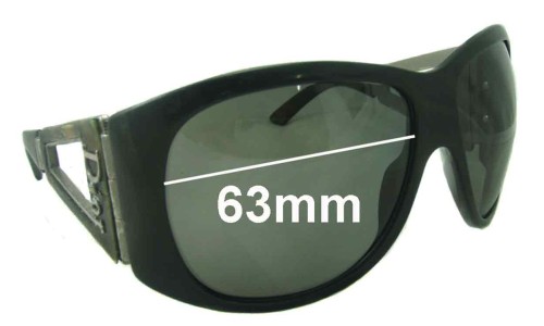 Sunglass Fix Replacement Lenses for Christian Dior Unknown Model  - 63mm Wide 