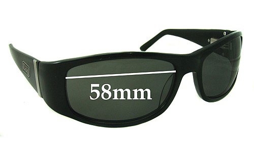 Sunglass Fix Replacement Lenses for Dirty Dog Nipper - 58mm Wide 