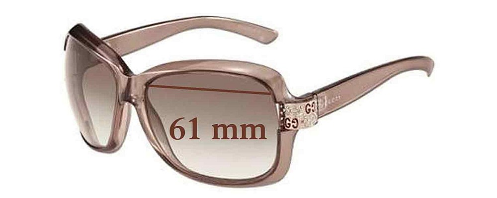 Sunglass Fix Replacement Lenses for Gucci GG2985/S - 61mm Wide