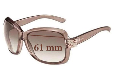  Sunglass Fix Replacement Lenses for Gucci GG2985/S - 61mm Wide 