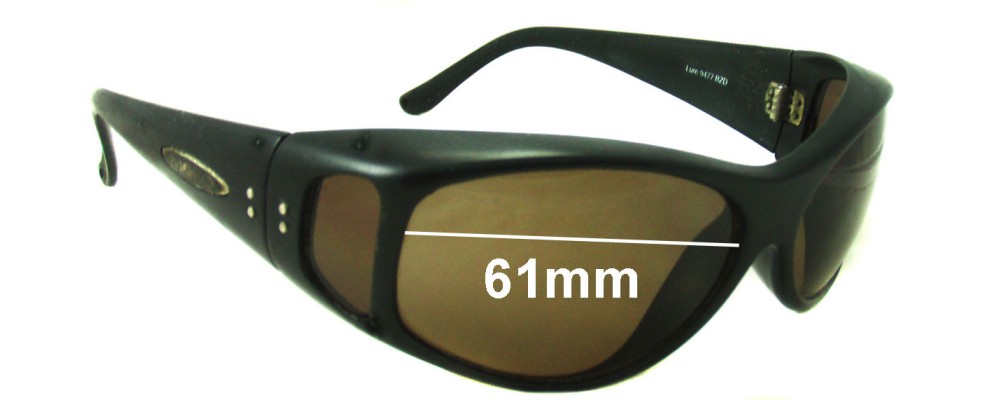 Sunglass Fix Replacement Lenses for Mako 9477 - 61mm Wide