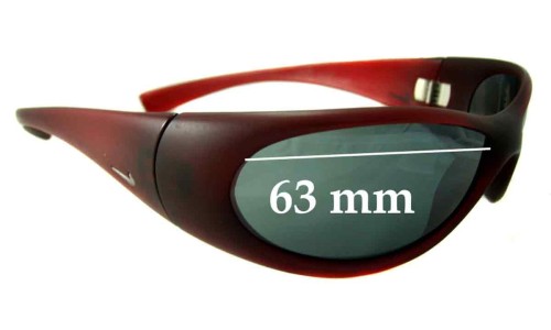 Sunglass Fix Replacement Lenses for Nike Unknown Model - 63mm Wide 