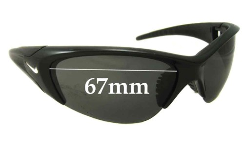 Sunglass Fix Replacement Lenses for Nike EV0258 Undermine - 67mm Wide 