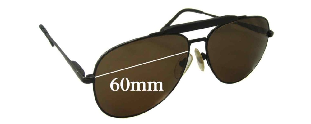 Sunglass Fix Replacement Lenses for Nikon NK4921-5 - 60mm Wide