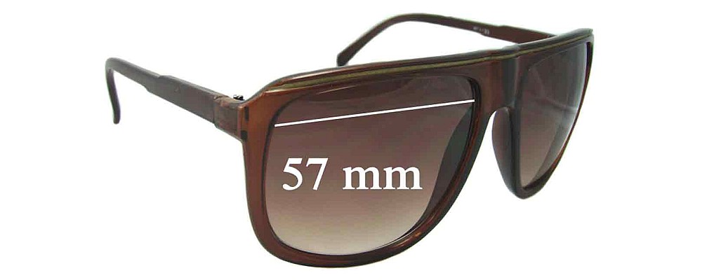 Unknown Brown Replacement Sunglass Lenses - 57mm Wide
