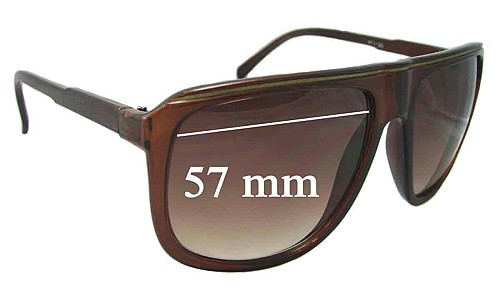 Sunglass Fix Replacement Lenses for Unbranded 30201 - 57mm Wide 