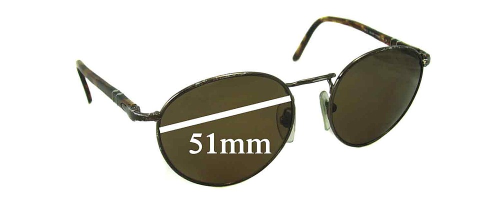 Sunglass Fix Replacement Lenses for Persol 2388-S - 51mm Wide