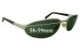 Sunglass Fix Replacement Lenses for Ray Ban RB3107 - 59mm Wide 