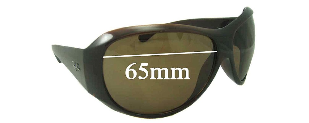 Sunglass Fix Replacement Lenses for Ray Ban RB4104 - 65mm Wide