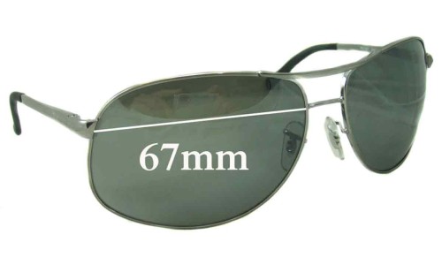 Sunglass Fix Replacement Lenses for Ray Ban RB3387 - 67mm Wide 