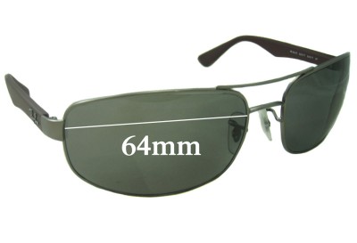  Sunglass Fix Replacement Lenses for Ray Ban RB3445 - 64mm Wide 