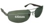 Sunglass Fix Replacement Lenses for Ray Ban RB3445 - 64mm Wide 