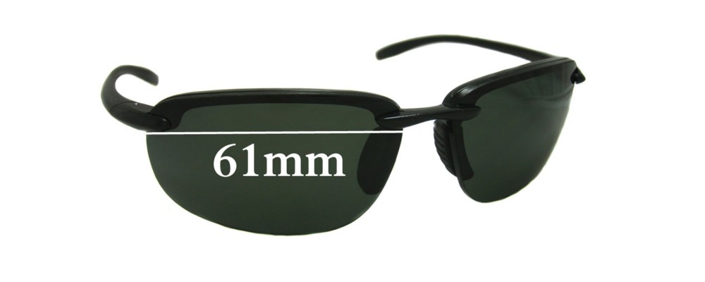 Sunglass Fix Replacement Lenses for Revo Unknown Model - 61mm Wide