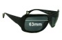 Sunglass Fix Replacement Lenses for Smith Invite - 63mm Wide 