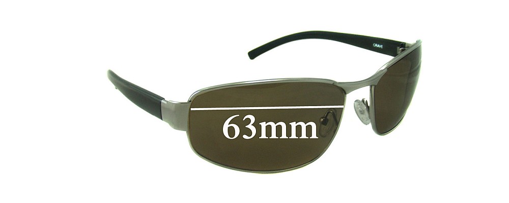 Sunglass Fix Replacement Lenses for Spotters Crave - 63mm Wide