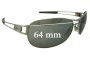 Sunglass Fix Replacement Lenses for Tag Heuer Speedway - 64mm Wide 