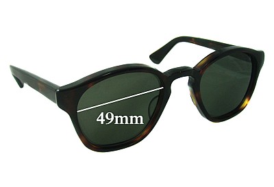 Unbranded Unknown Wayfarer Replacement Lenses 49mm wide 