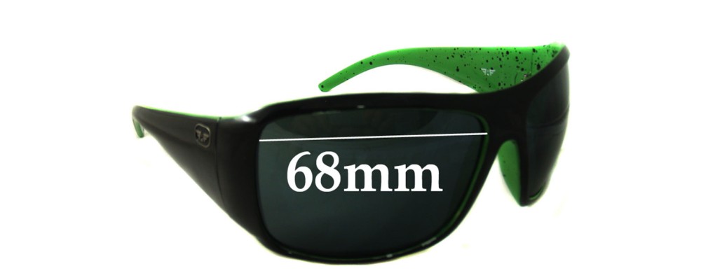Unknown Sunglass Model Replacement Sunglass Lenses 68mm Wide
