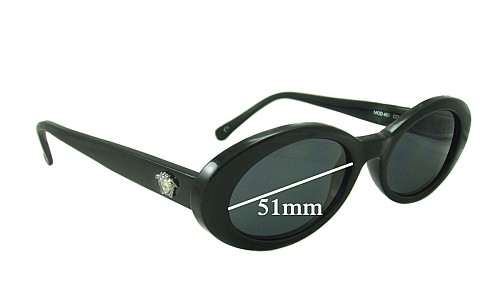 Sunglass Fix Replacement Lenses for Versace MOD 451 - 51mm Wide 