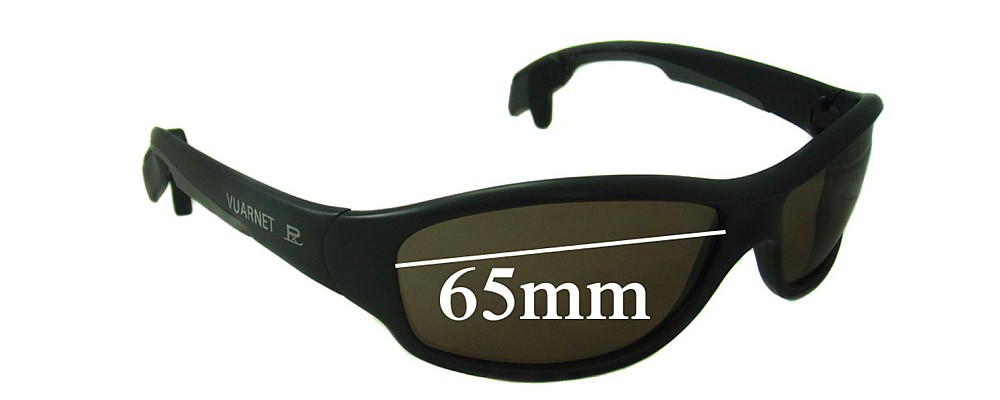 Sunglass Fix Replacement Lenses for Vuarnet PA113 - 65mm Wide