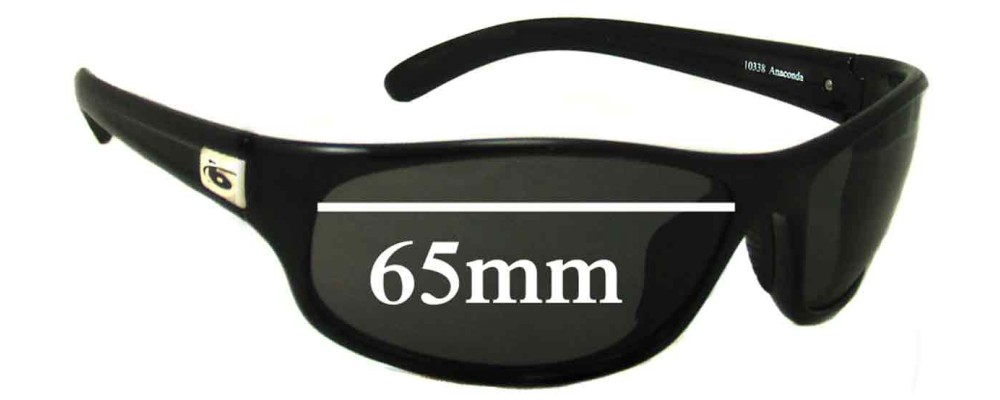 Sunglass Fix Replacement Lenses for Bolle Anaconda Newer Style - 65mm Wide