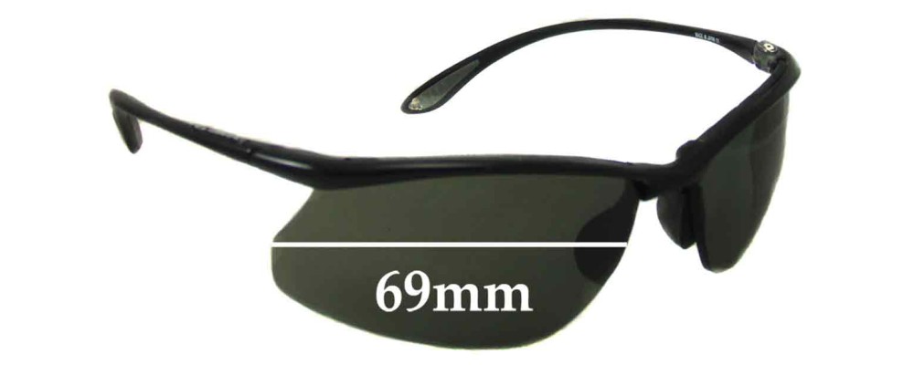 Sunglass Fix Replacement Lenses for Bolle Kicker - 69mm Wide